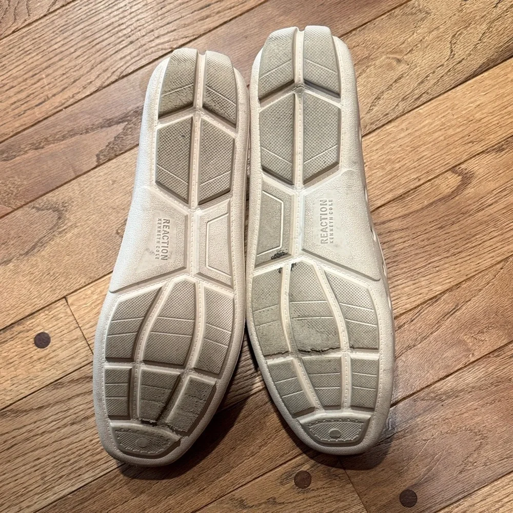Kenneth Cole Reaction EVA Loafers Men’s 12 White Perforated Bit Driver Slip-On